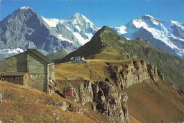 Männlichen (BE) Luftseilbahn mit Bergstation Hotel 14x9.5