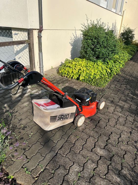 Rasenmäher Sabo 47 Vario mit Radantrieb + Fangsack + Mulchkit in Baden