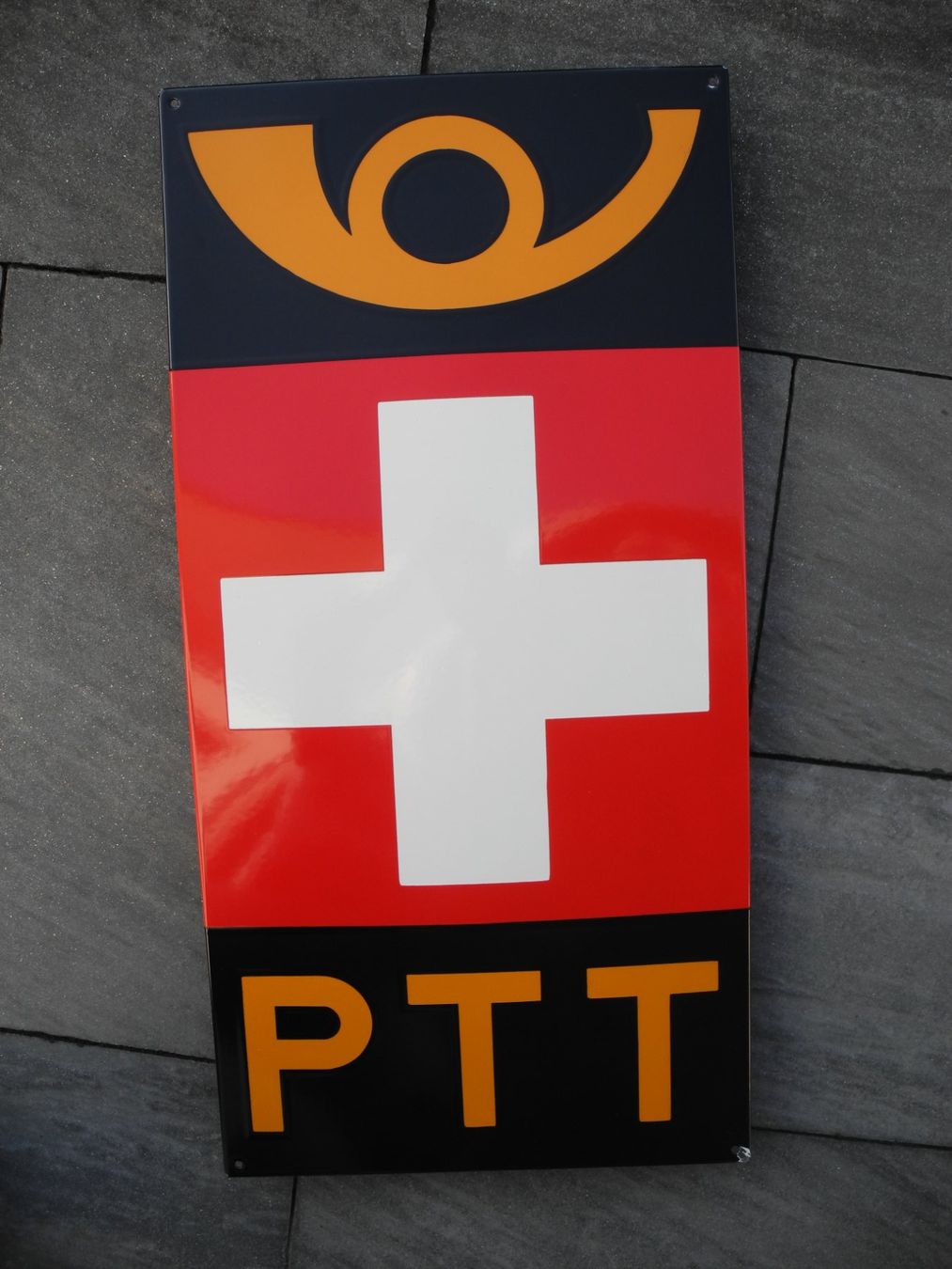 Schilder: GROSSES PTT EMAILLESCHILD – Neu (gemäss Beschreibung) aus Reinach AG von Huckleberrysix 2