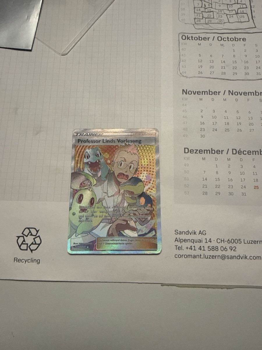 Pokémon Carte collezionabili: Professor Linds Vorlesung pokemon – Usato da Appenzell Meister. venduto da ROMDIE10