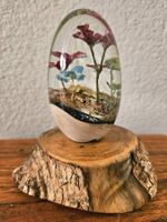 Deko-Objekt Figur Pflanzen Blume Holz Natur Kunstharz