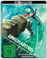 Blu - ray  Uncharted - 4K - Blu - ray  Steelbook