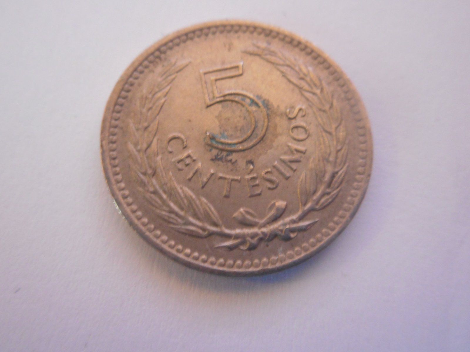 Tutti le monete: 1953 Uruguay 5 Centimos vorz  rar – Usato da Kriegstetten venduto da pizlad2010 1