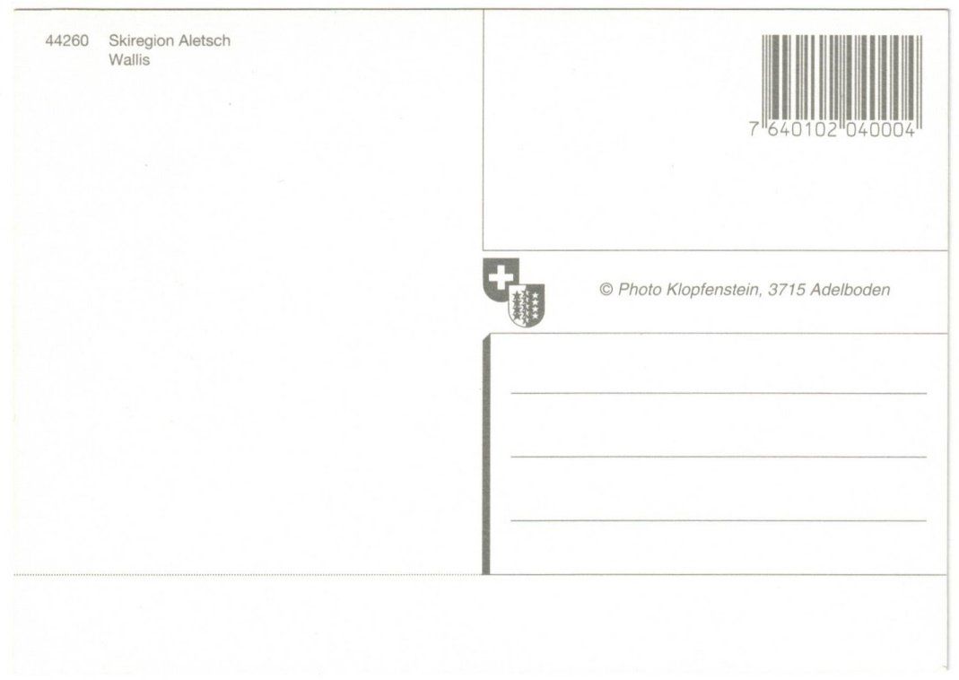 Cartes postales: Aletsch - Pistenplan – D'occasion à Binningen par Mountainrider 1