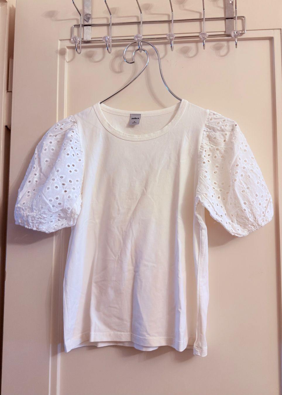 Zebra Tops: • Weisse Bluse / Hemd • – Gebraucht aus Basel von mendoza13