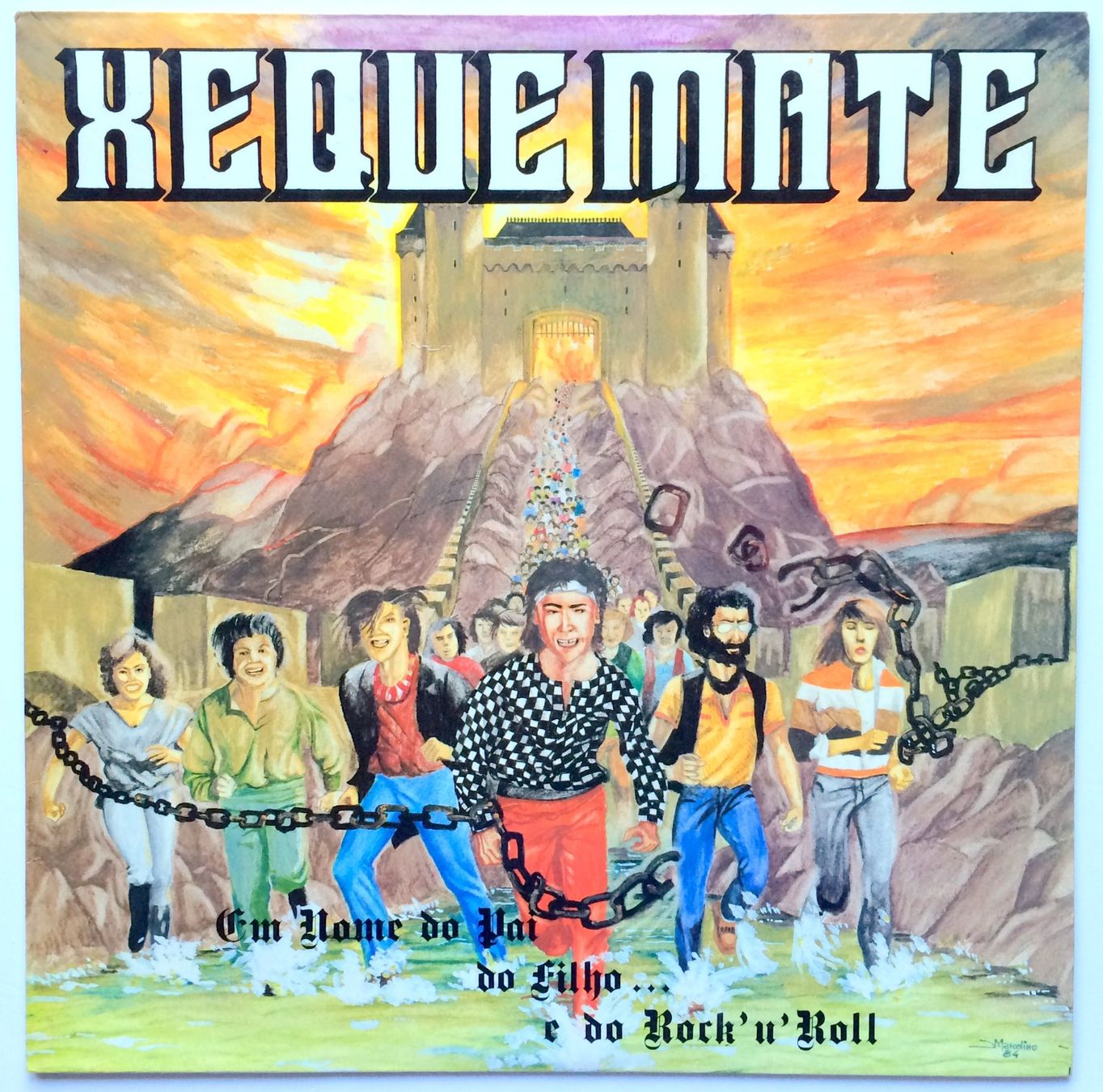 Vinyles: XEQUE MATE - EM NOME DO PAI, DO FILHO E DO ROCK 'N' ROLL – D'occasion à Bottens par hotter-than-hell