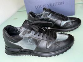 LOUIS VUITTON Runaway Schwarz Reflective Leder Sneakers 42.5