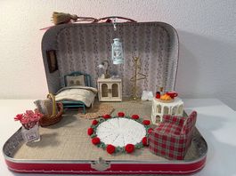 Haus-Köfferchen gross/ rot -  für eine Maileg Maus