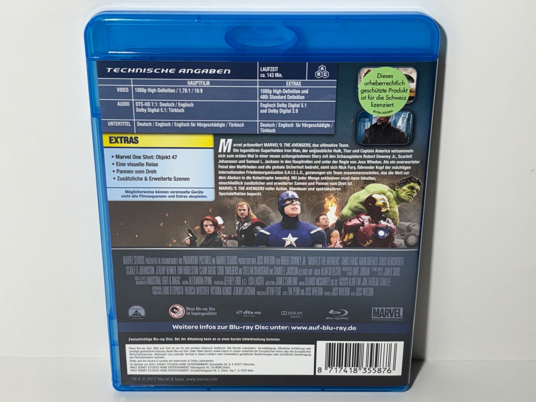 Tous les DVDs: Marvel's - The Avengers Blu Ray – D'occasion à Wilderswil par Sstriker 1