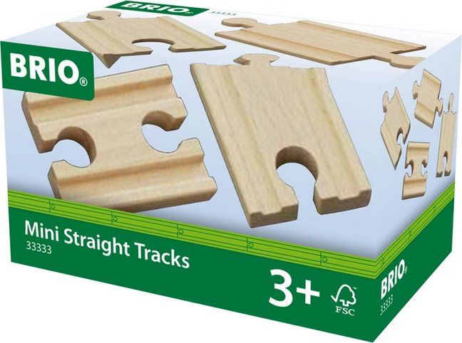 Brio Giocattoli: BRIO 33333 Gerade Mini-Gleise – Nuovo e nell'imballaggio originale da Oensingen venduto da Liquidations-Shop 2
