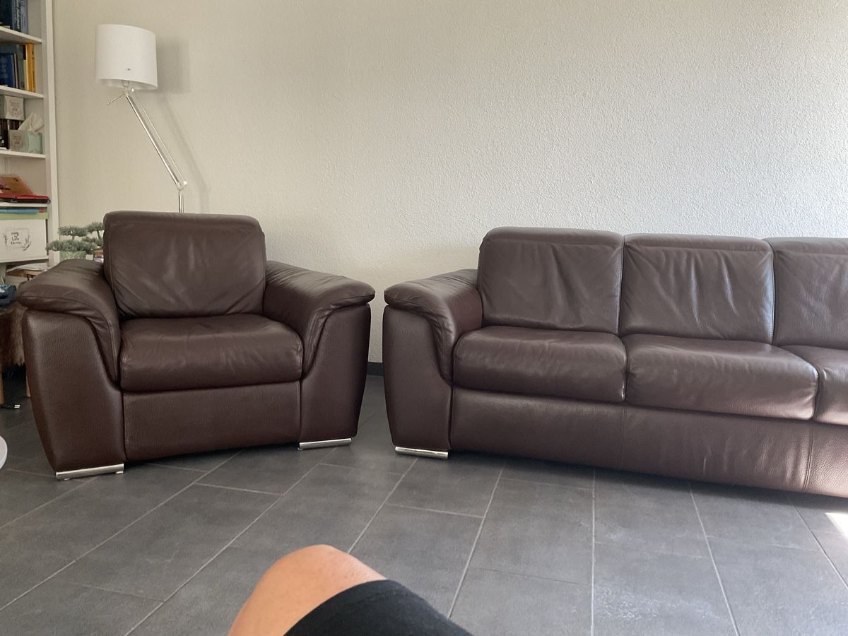Sofas: Real leather sofas – Gebraucht aus Winterthur von dve_j2q8 1