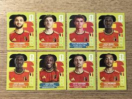 Panini FIFA 2026 Sticker Belgien Set 8 Karten neu