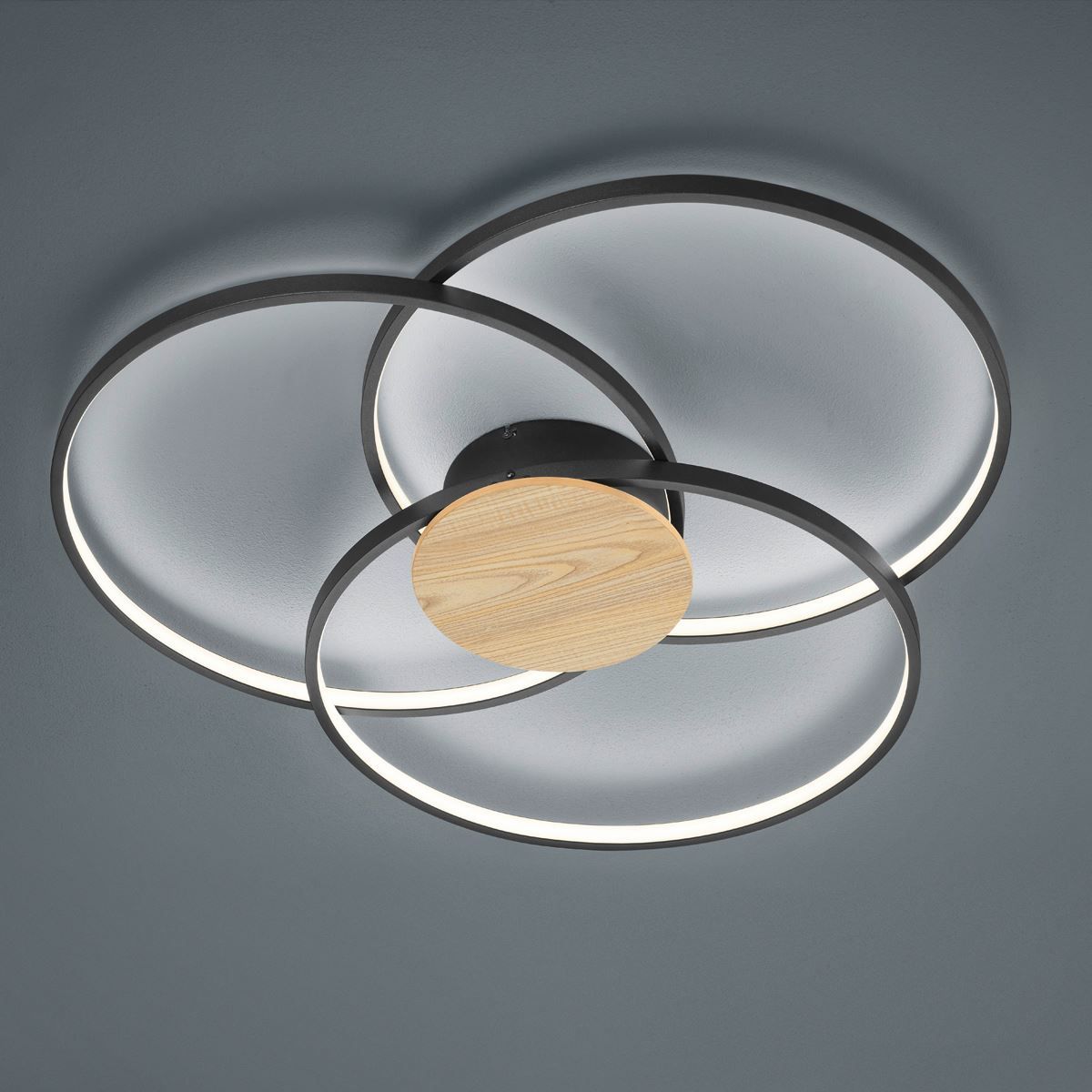 Lampadari & plafoniere: LED Deckenleuchte, Schwarz, 80 cm Ø – Nuovo (secondo la descrizione) da Kreuzlingen venduto da Smart-Light