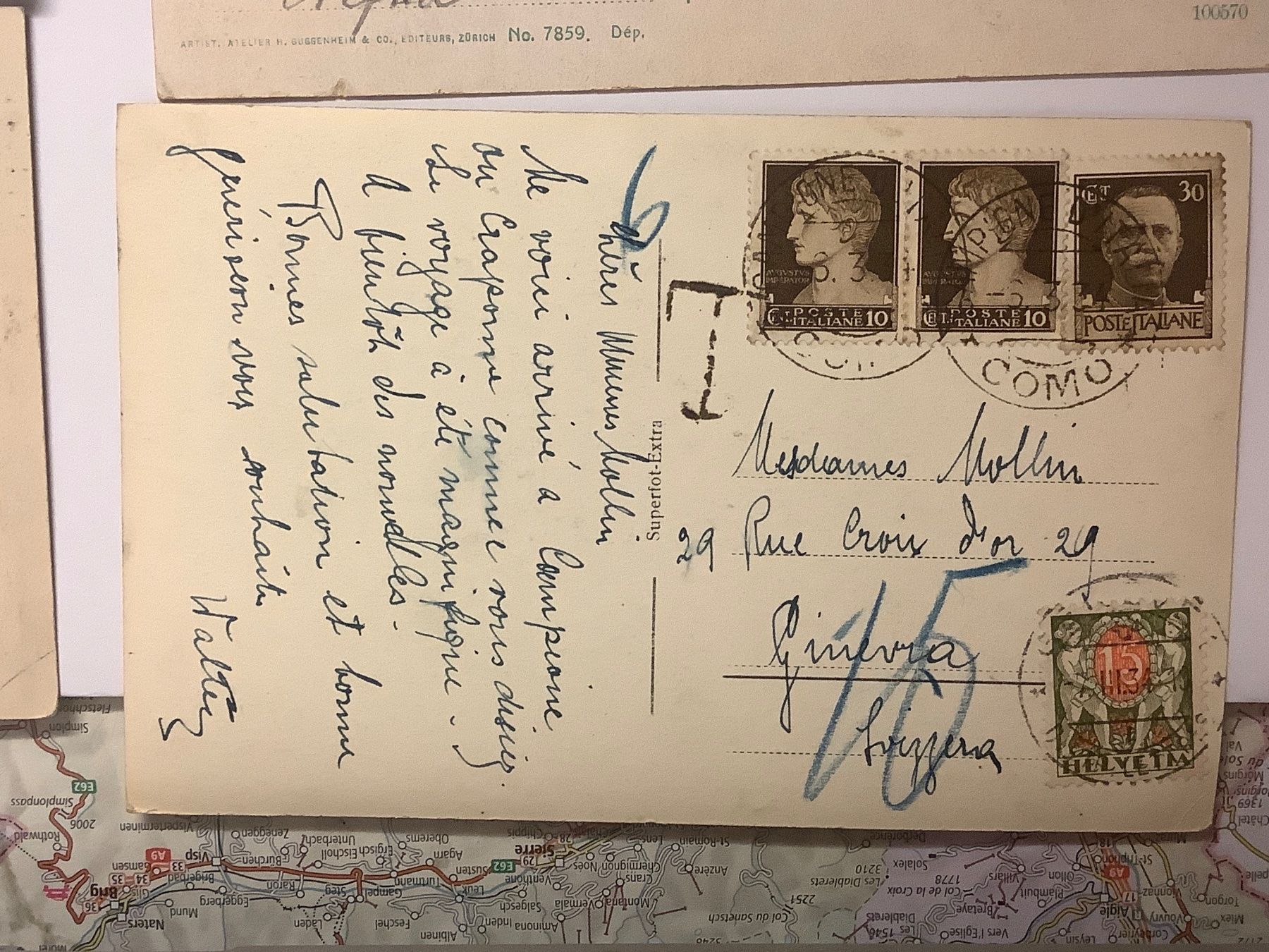 Cartoline postali: 7 alte Postkarten Italien 1909 - 1938 – Usato da St. Gallen venduto da herbrig2 6