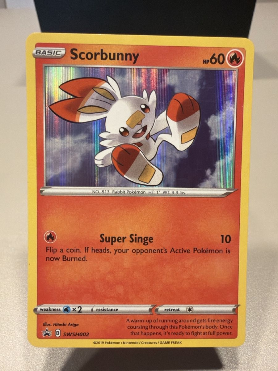 Pokémon Cartes à collectionner: Scorbunny Promo SWSH002 EN – D'occasion à Cadro par rarecandycustoms