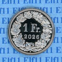 CHF___1.00 2026 stgl aus Münzsatz *nigelnagelneu! 1 Franken