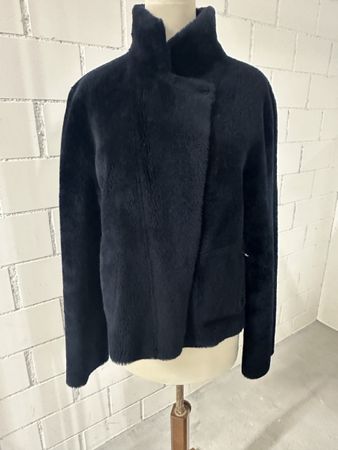 Lammfelljacke von Leonardo reversible Marine Gr 36/38