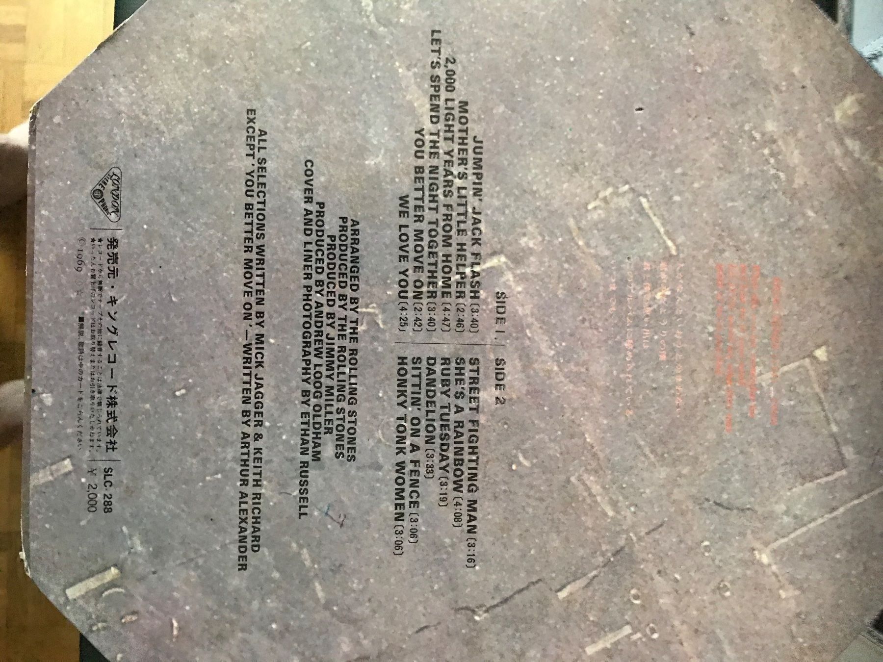 Schallplatten: ROLLING STONES THROUGH PAST,DARKLYJapan – Gebraucht aus Le Lignon von Aladdin67 2