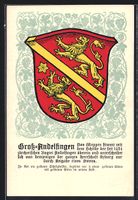 Gross-Andelfingen, Wappen mit zwei golde