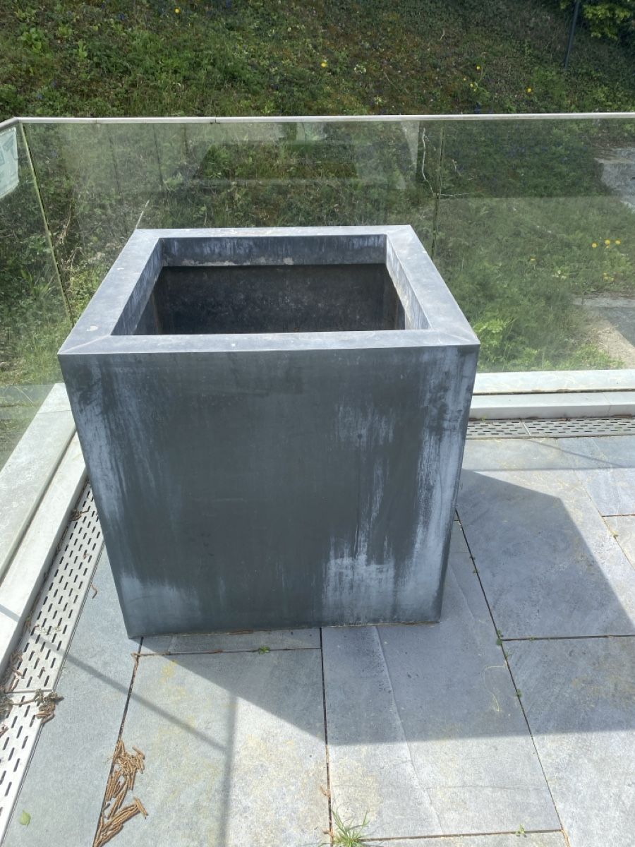 Vasi per fiori: 3 grosse Pflanzkübel aus Metall – Usato da Oetwil an der Limmat venduto da stephang06 2