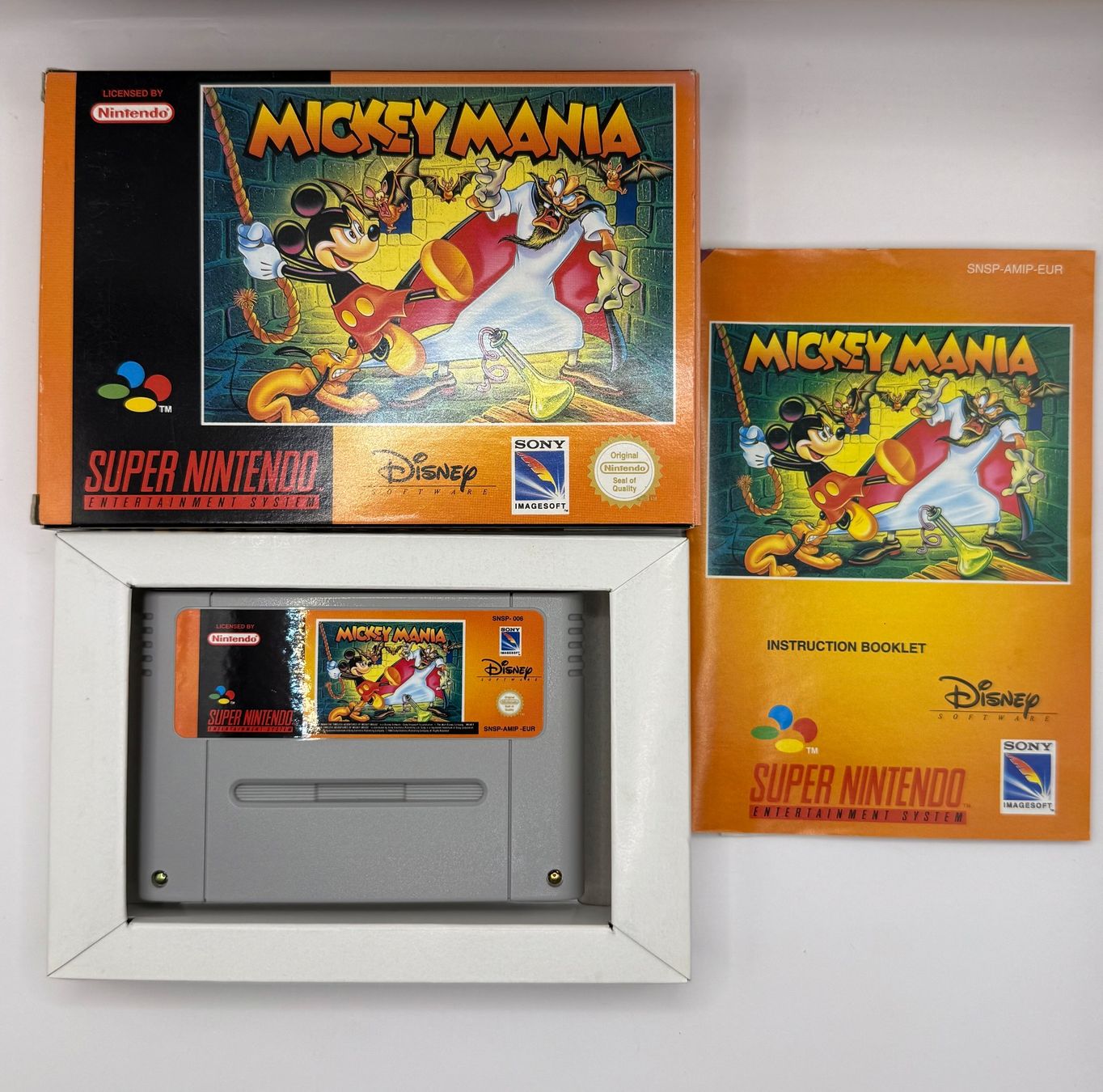 Nintendo Giochi: Mickey Mania - Super Nintendo - OVP - CIB – Usato da Dietikon venduto da gab_qz7y 2