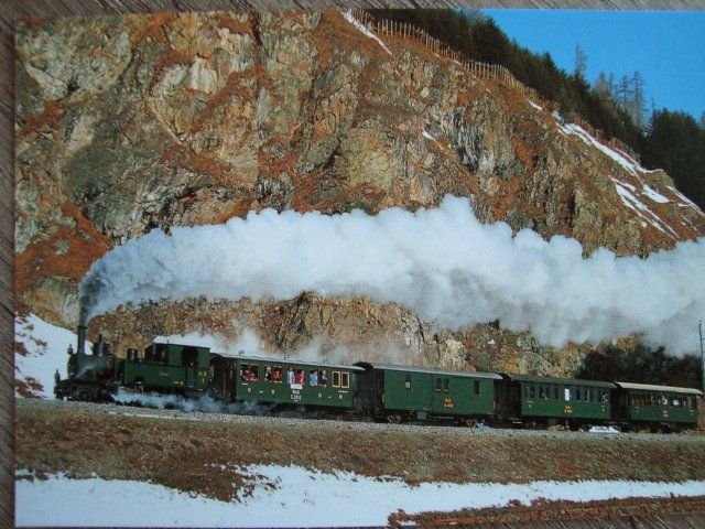 RhB Rhätische Bahn Personenzug mit Dampf-Lok G 3/5 Nr. 1 (Neu und ...