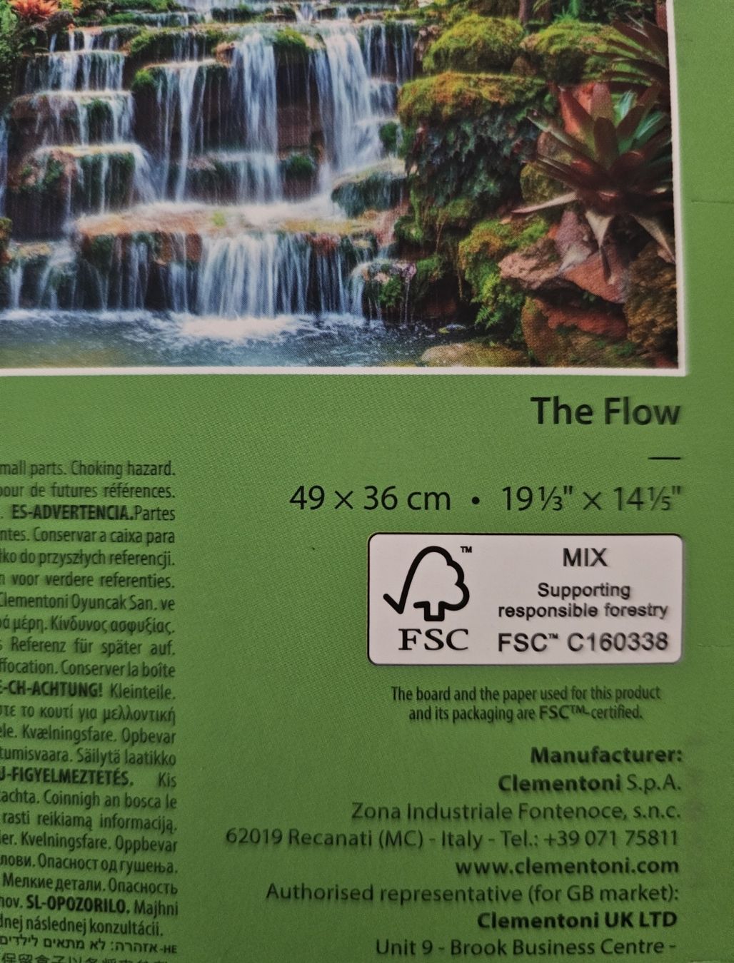 Clementoni Puzzle: Peace Puzzle 500 Teile "Wasserfall" – Usato da Bütschwil venduto da Taranabo 2