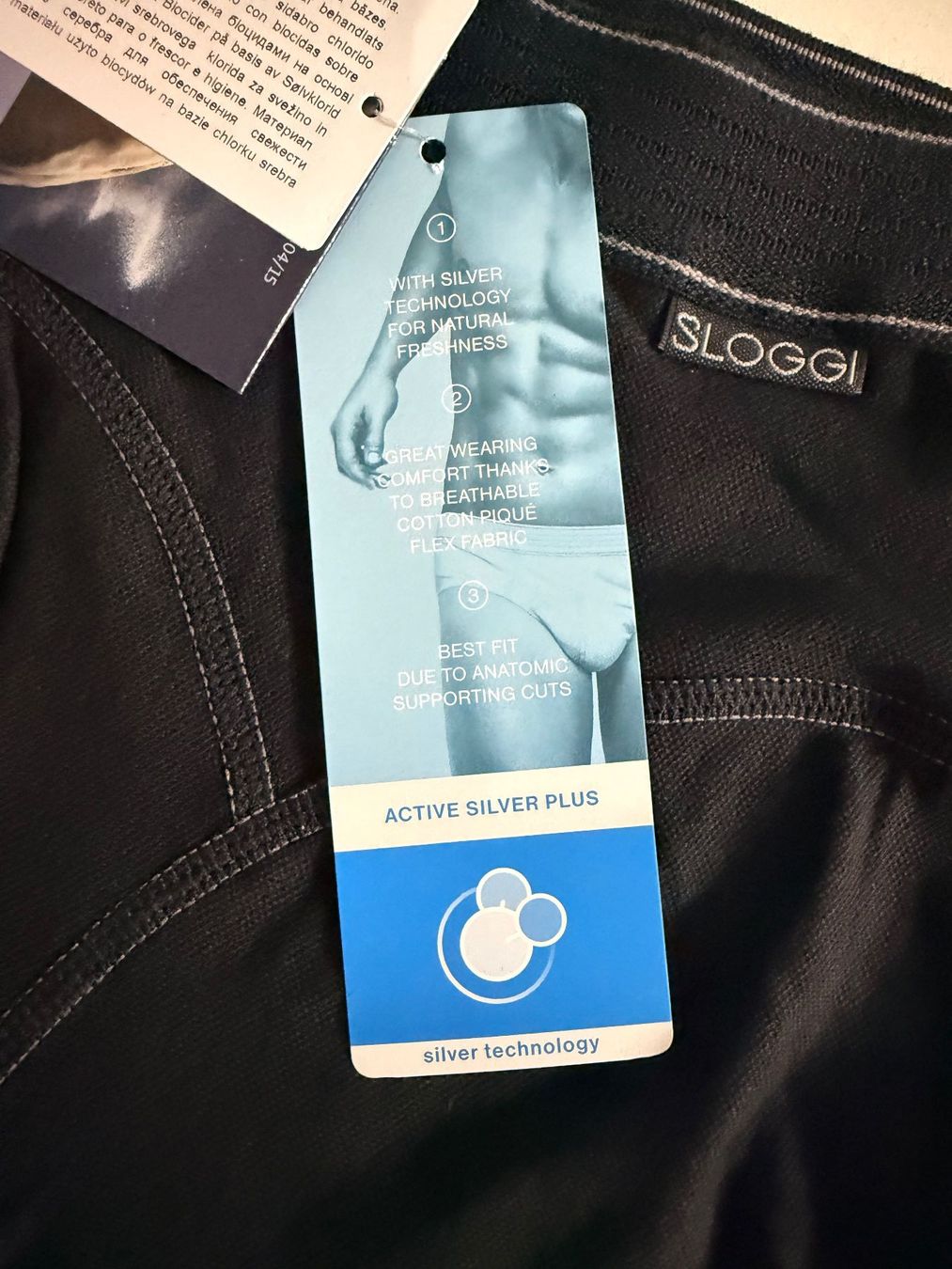 Sloggi Biancheria intima: SLOGGI men, Hipster ACTIVE SILVER plus, Gr.S, 2 Stk. Schwarz – Nuovo e nell'imballaggio originale da Rudolfstetten venduto da gst_g7xl 5