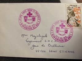 Enveloppe Croix-Rouge 1978, timbres, Ste. Geneviève