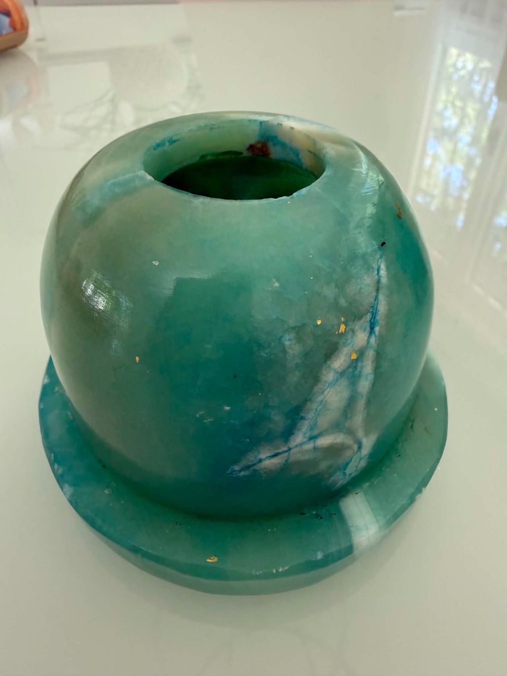 Tutte le decorazioni: Licht /Kerzenhalter aus echten Alabaster – Usato da Bern venduto da MIR-IAM