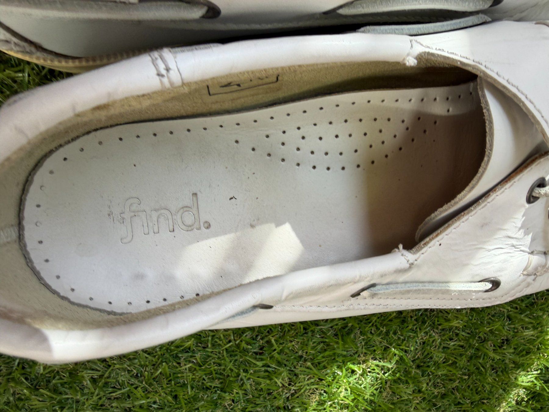 Scarpe da uomo: Bootsschuhe Find weiss Leder 42 – Usato da Riehen venduto da edu_92w7 4