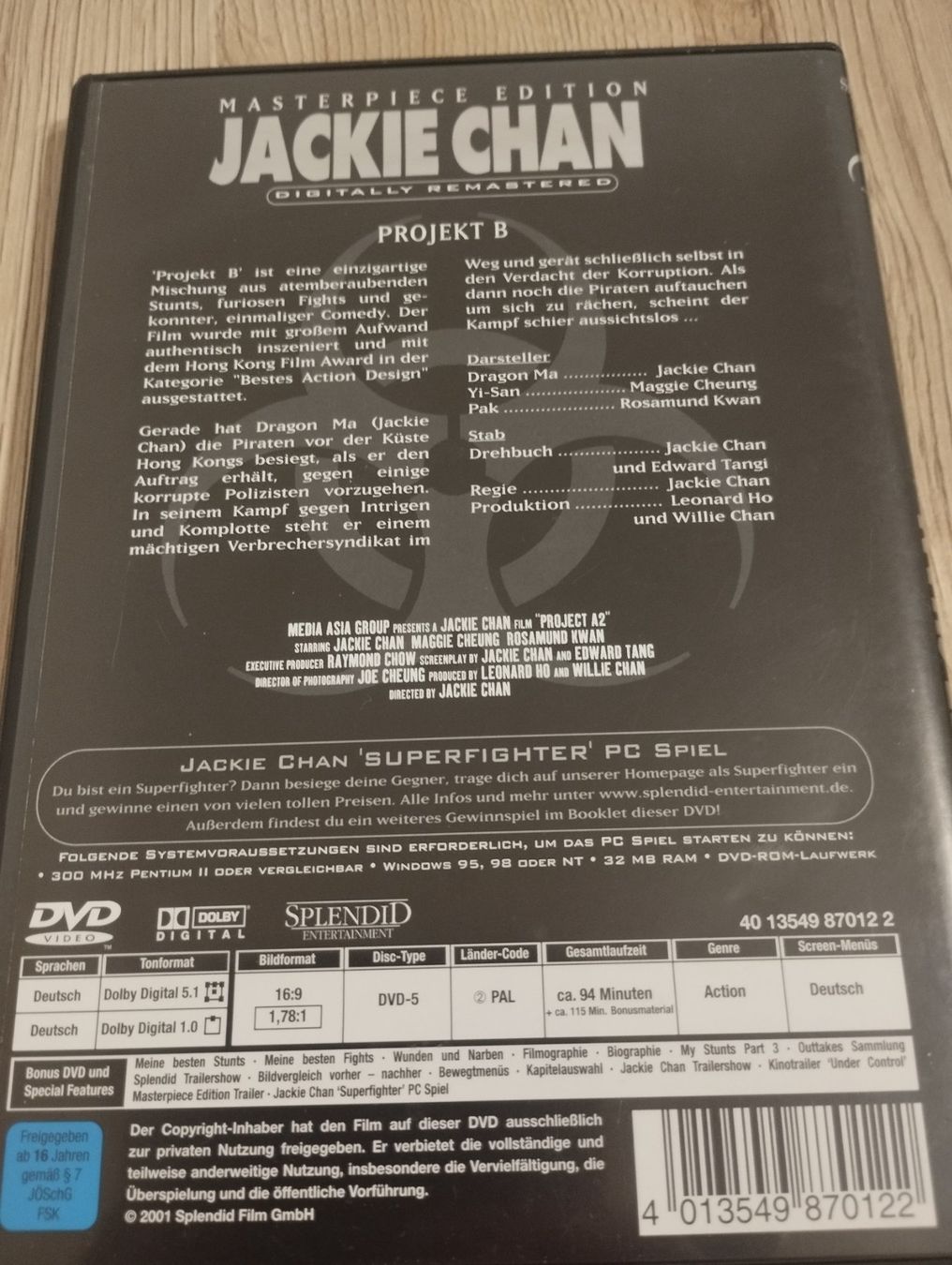Alle DVDs: Projekt B Masterpiece Edition mit Jackie Chan – Gebraucht aus Steffisburg von AutoFiat 2