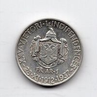 (651) Albanien, 1 Lek 1937, top stgl