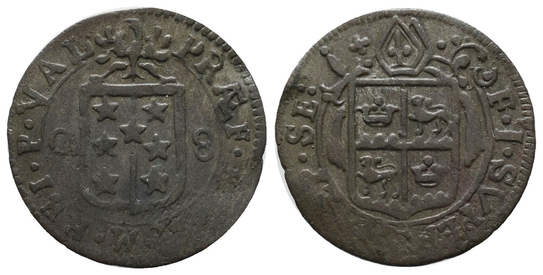 Tutti le monete: Wallis Halbbatzen 1708  /2266 – Usato da Trimbach venduto da Solothurn1