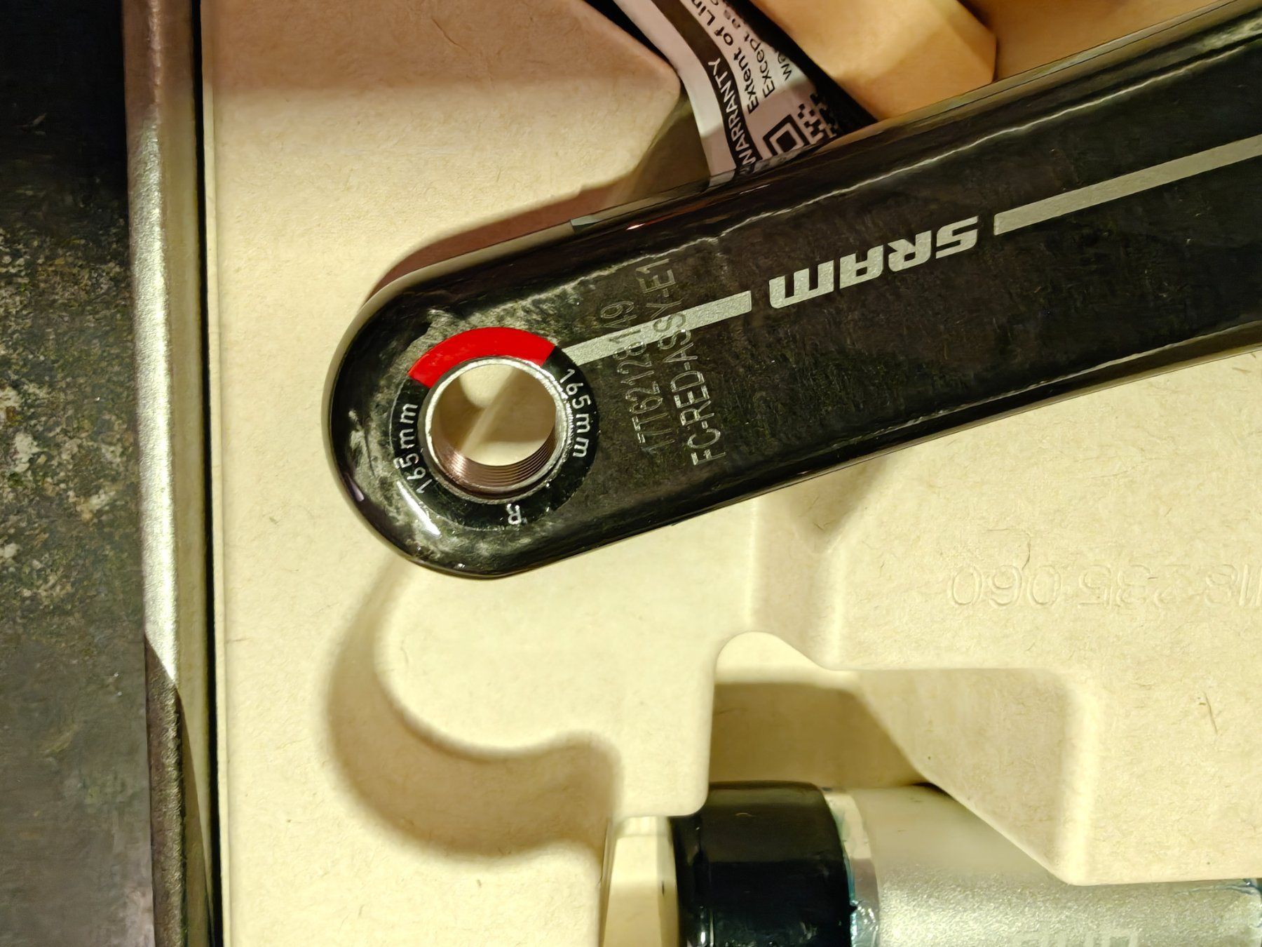 Sram Pezzi di ricambio: Kurbelarme RED E1 DUB 165mm – Nuovo e nell'imballaggio originale da Löhningen venduto da Suermel 1