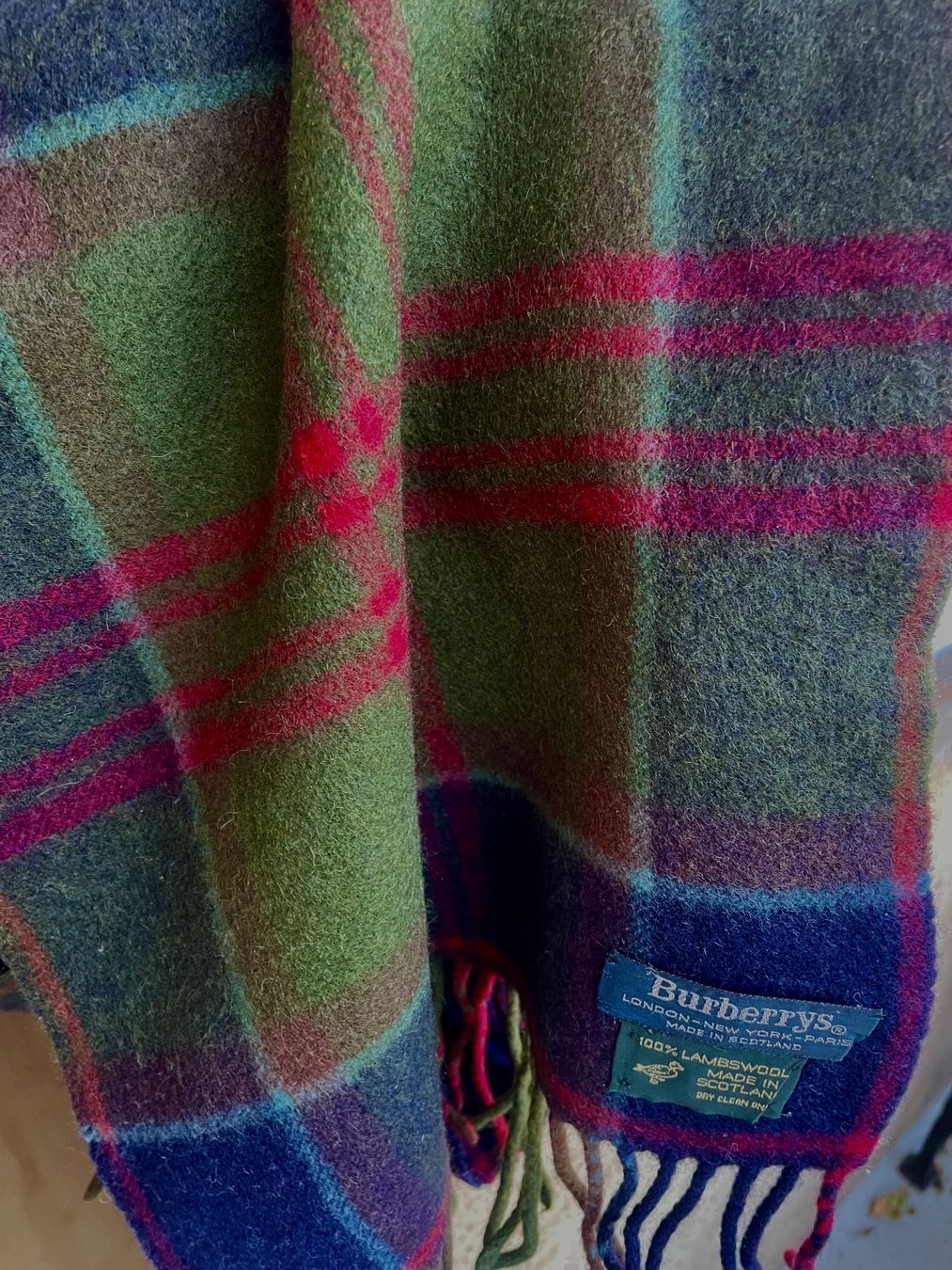 Burberry Foulard & Sciarpe: BURBERRY 100% Lambswool Scarf Barbour style – Usato da Zürich venduto da Angela_Fashion_Lover 6