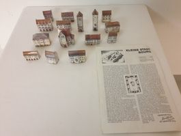 Kleine Stadt Bourg komplett aus Bastelbogen Nr. 403