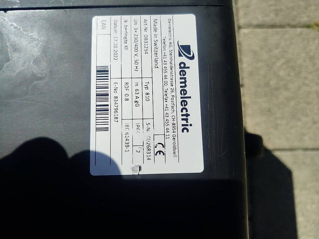 Elettrotecnica: 2x Demelectric Typ 810 Baustromverteiler 63A CEE – Usato da Trübbach venduto da Potatoooooooo 1