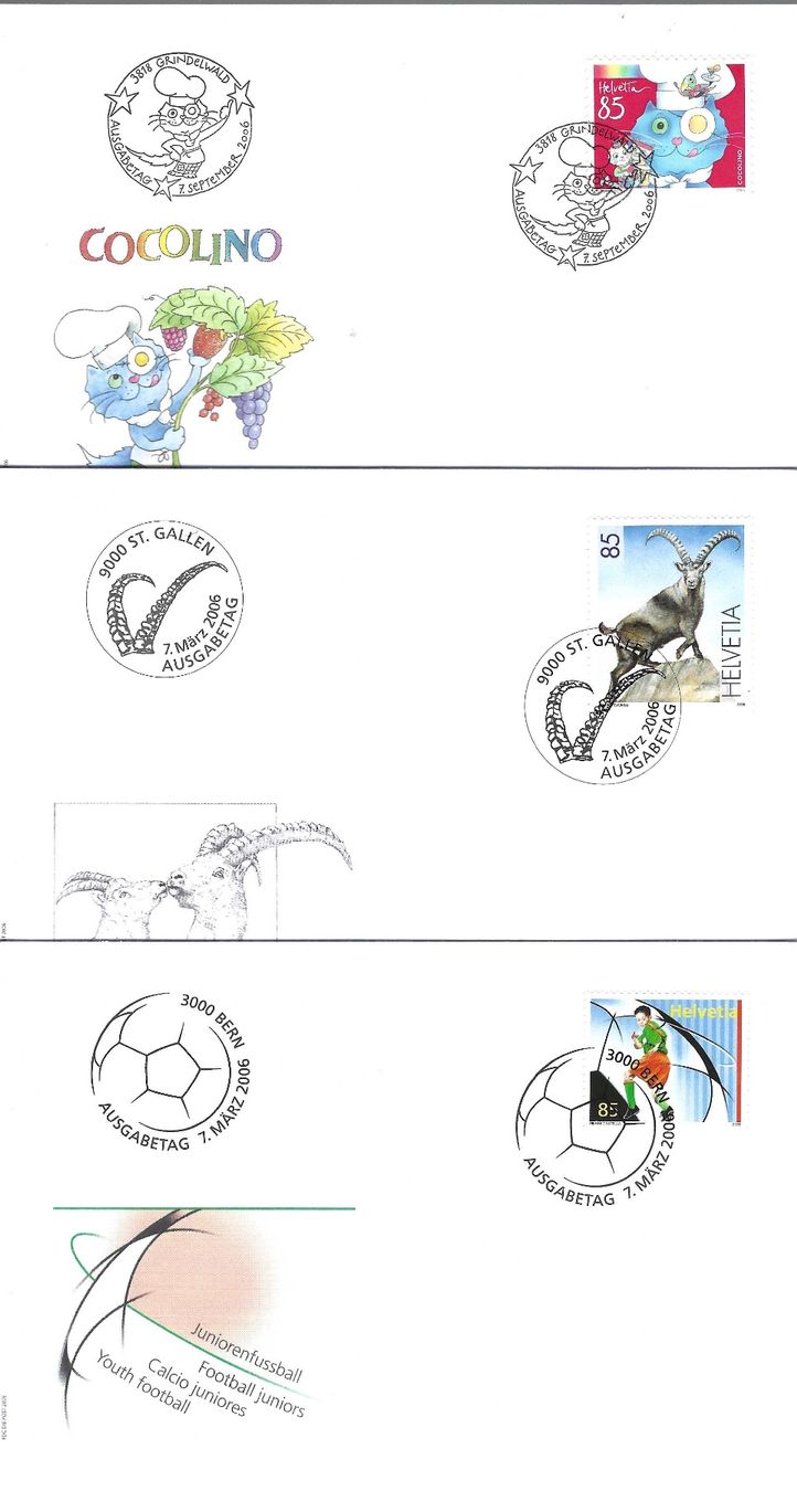 Tutti i francobolli: 12 FDC   2006 – Usato da Koblenz venduto da Markenhimmel 2