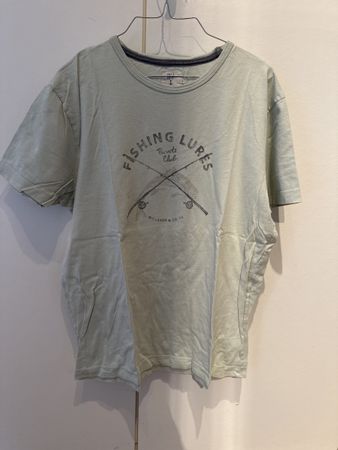 Herren T-Shirt Gr. 3, mint, Fishing Lures Print