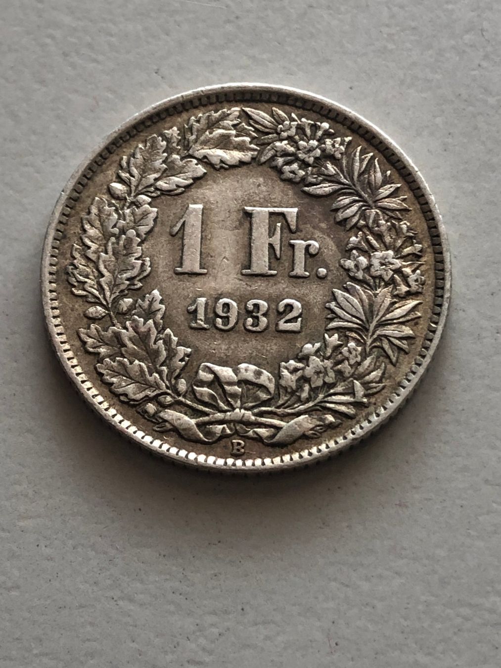 Alle Münzen: 1 Fr. 1932 – Gebraucht aus Schötz von Odpa