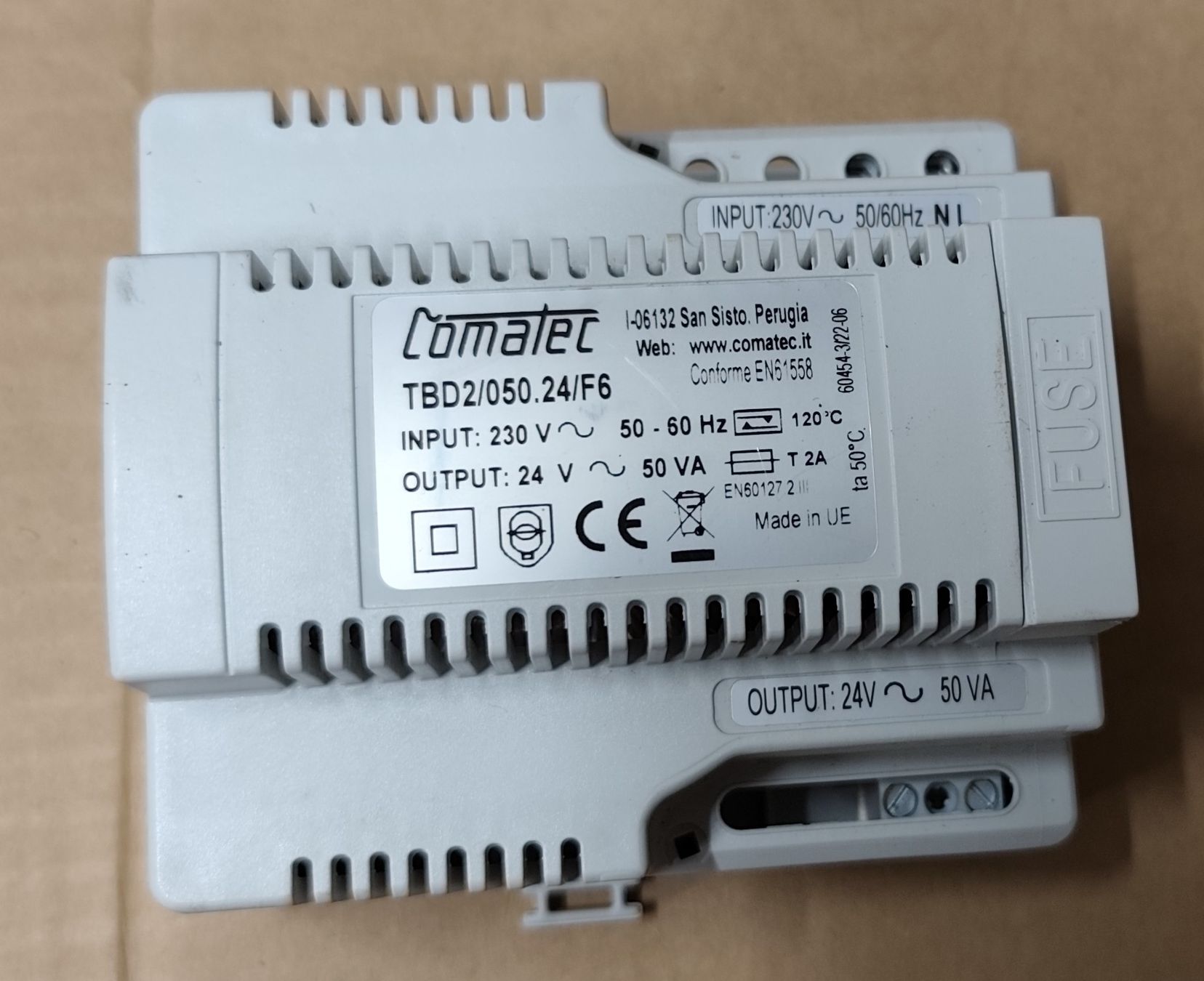 Componenti elettronici: Comatec TBD2/050.24/F6 Transformator 230V auf 24V – Nuovo (secondo la descrizione) da Oberweningen venduto da Metztli