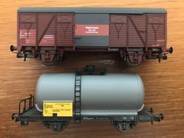 2x Roco SBB Güterwagen Magazinwagen Oelwehr