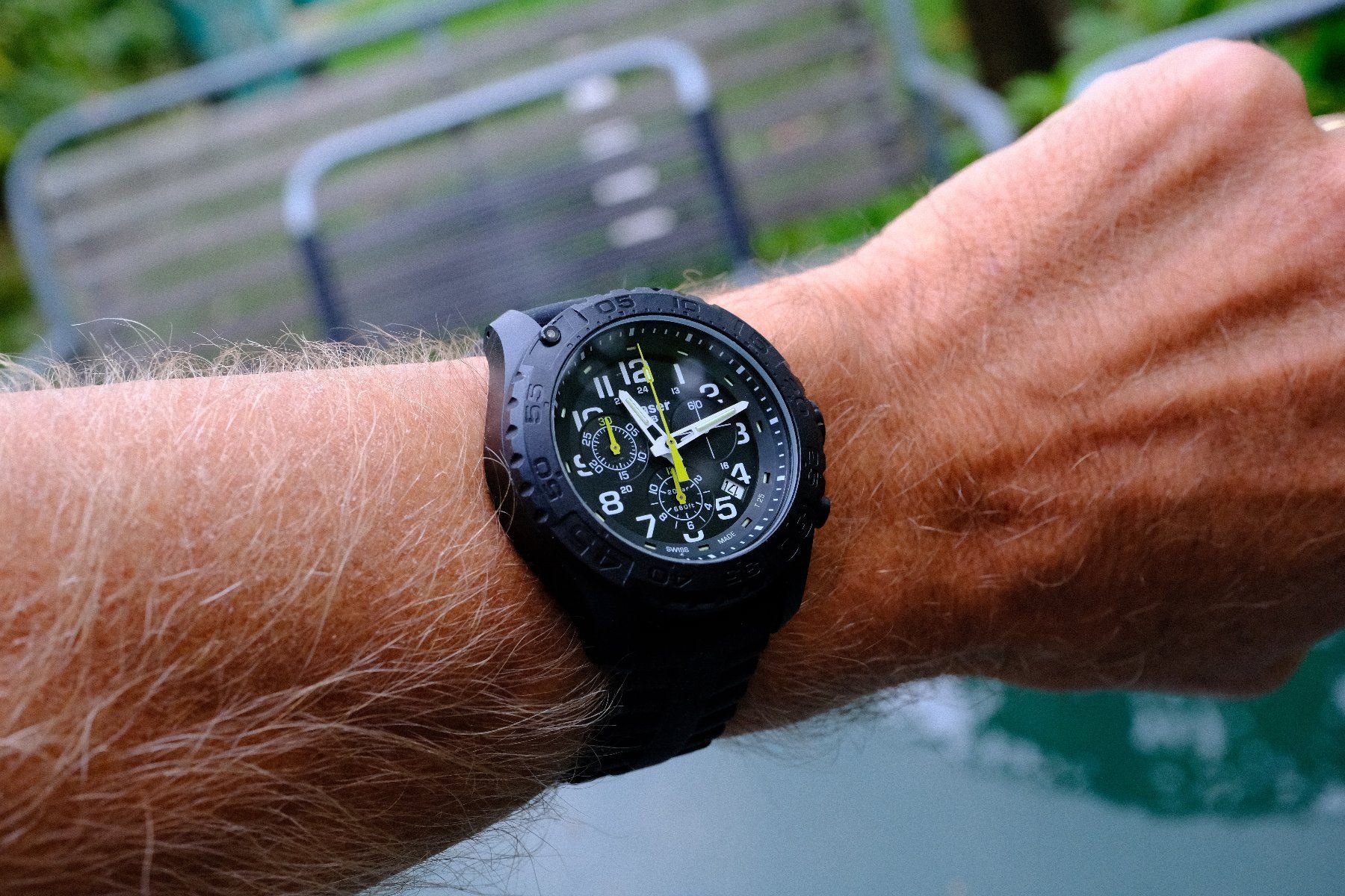 Traser Uhren: Traser Uhr / H3 Chronograph / mb-microtec /ca. 44mm – Defekt aus Bern von Xtralite 5