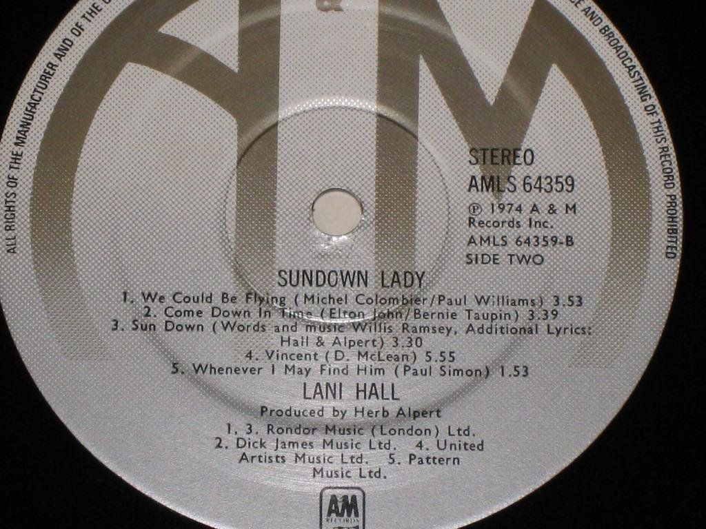 Schallplatten: LP - LANI HALL - SUNDOWN LADY – Gebraucht aus Steckborn von Quo7 2