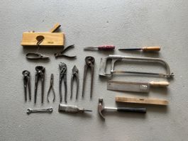 Ensemble d'outils à main vintage pour bricoleur - occasion