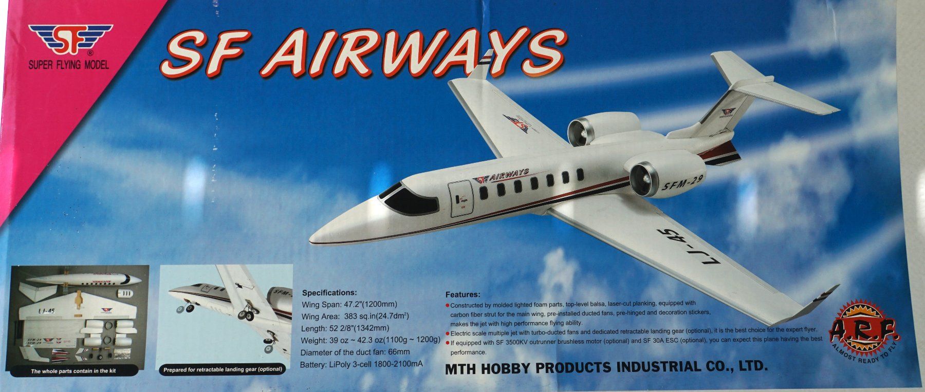 RC Modellbau: Learjet 45 (1/12) – Gebraucht aus Niederuzwil von Pmojzisek