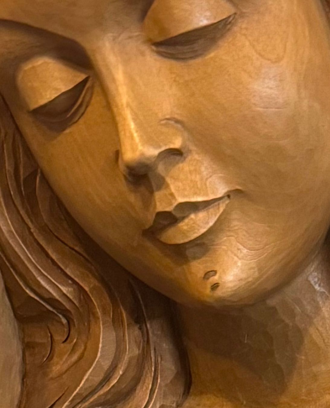Sculture & Statue: Grosse Geschnitzte Heilige Maria Muttergottes Heilige Maria – Usato da Morges venduto da SevArt 6