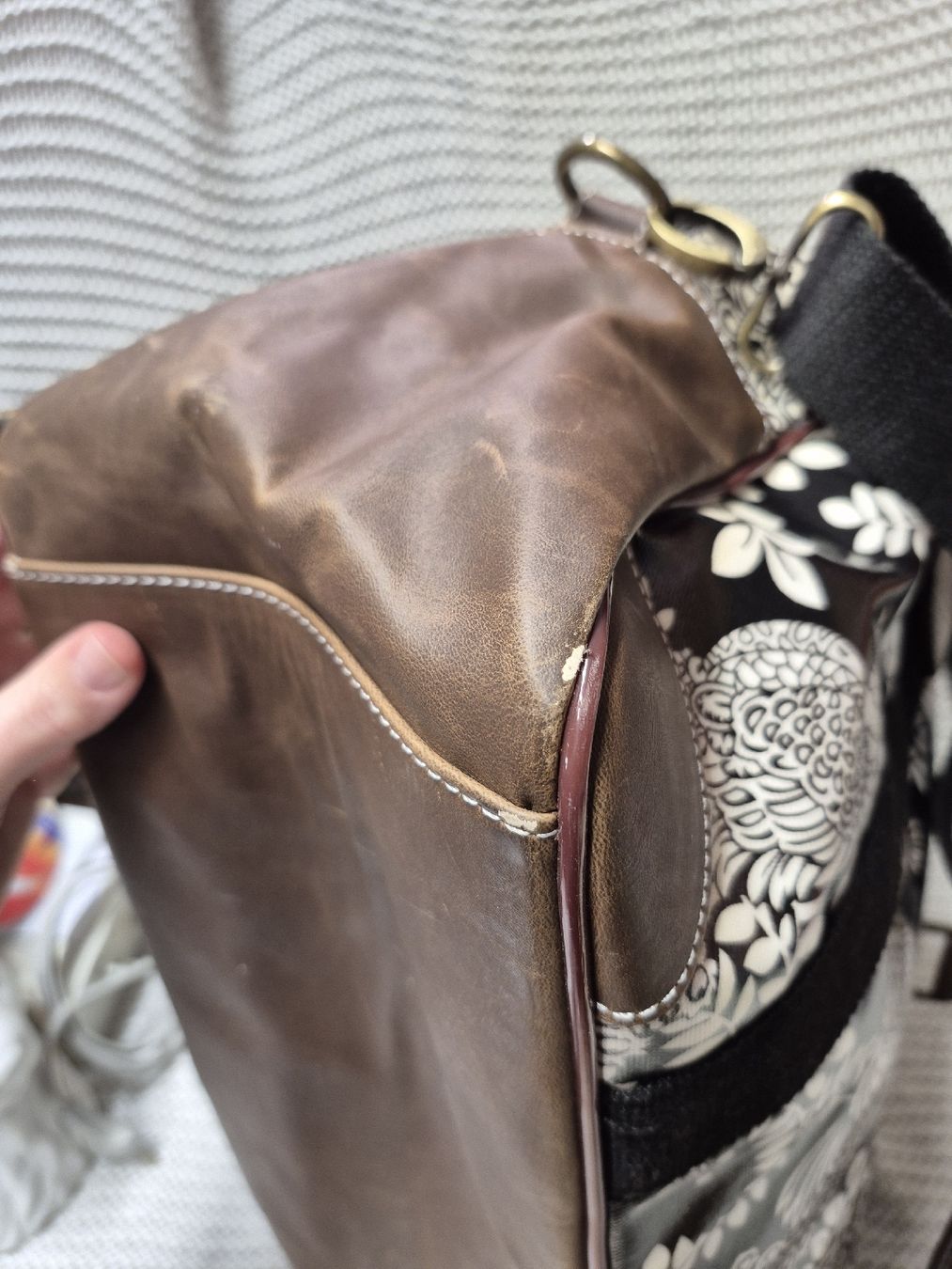 Tulip Borse da donna: Tulip grosse Tasche schwarz-weiss – Usato da Merligen venduto da muss_haben 5