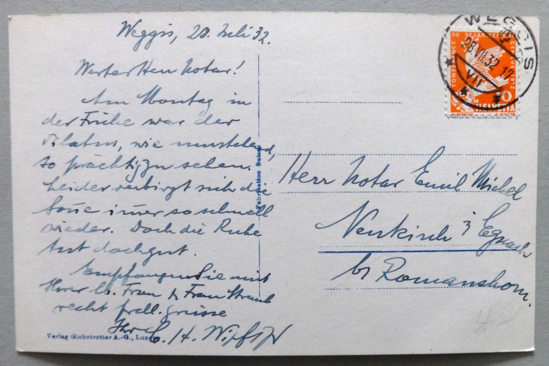 Cartes postales: Weggis mit Pilatus – D'occasion à Fétigny par Billy2miny 1